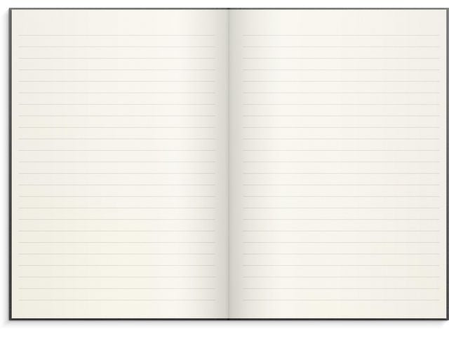 Ant.bok BURDE A5 textil linj mörkgrå