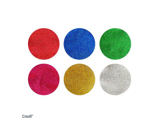 Glitterfärg Creall 6x250ml
