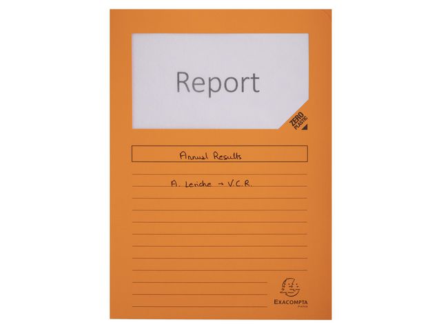 Aktmapp m.fönster A4 160g sort.f. 100/fp