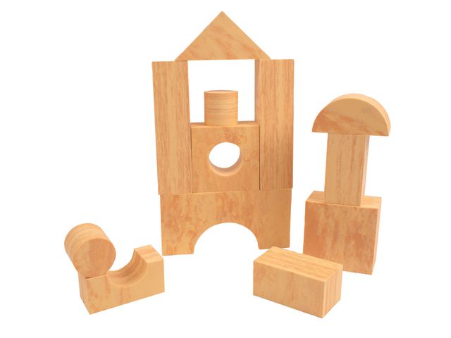 Mjuka byggklossar Liten 56 delar