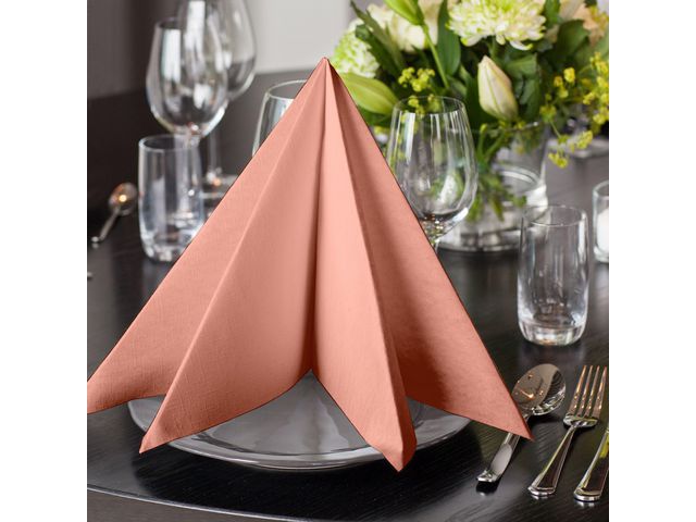 Servett TORK LinSt coral 39x39cm 50/fp
