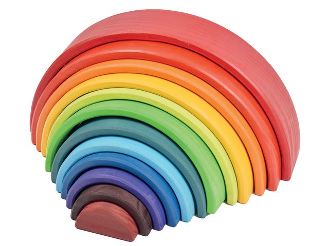 Regnbågsklossar båge 12 delar