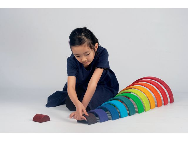 Regnbågsklossar båge 12 delar