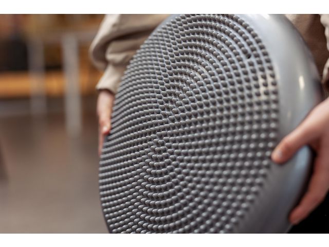 Balanskudde 25cm grå diam