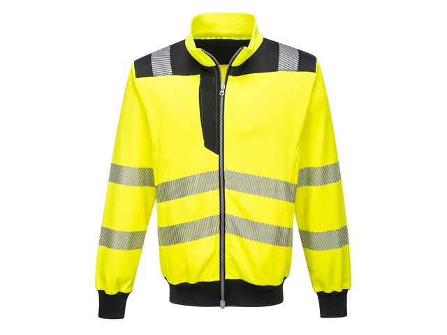 Ziptröja varsel PW370 Hi-Vis Kl 2/3 L