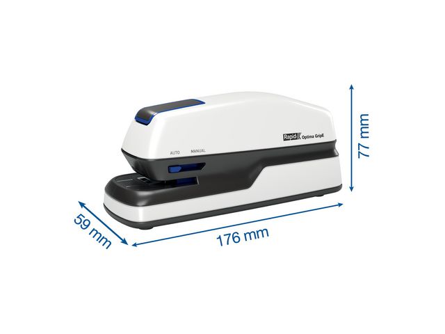 Elhäftare RAPID Optima Grip vit/svart