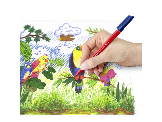 Fiberpenna STAEDTLER 326 1mm blå