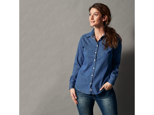 Skjorta COTTOVER Denim dam GOTS 40