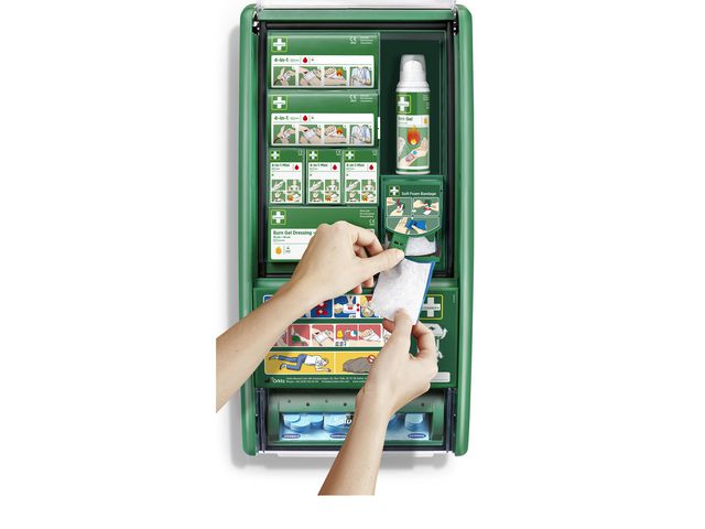 Första Hjälpen-och brännskadestation