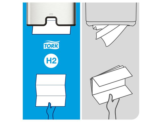 Handduk TORK Adv H2 Xpress Komp. 2400/fp