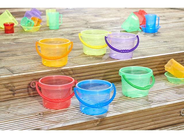 Transparent hinkar färgade 6/fp