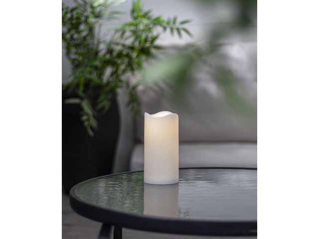 Blockljus STAR T Paul LED 15cm vit