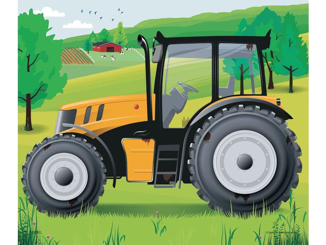 Träpussel Traktor 15 KÄRNAN bitar