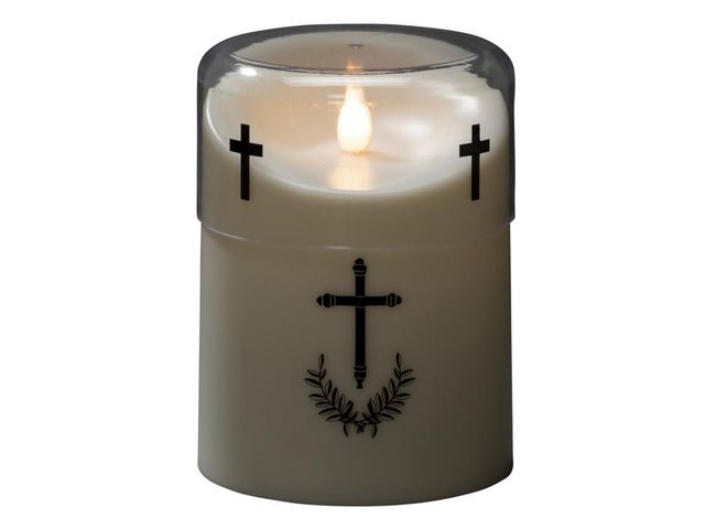 Gravljus KONSTSMIDE Kors LED 10,6x14,8cm