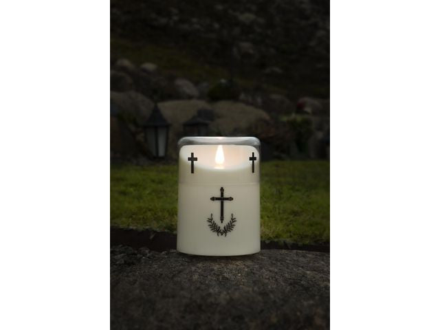 Gravljus KONSTSMIDE Kors LED 10,6x14,8cm