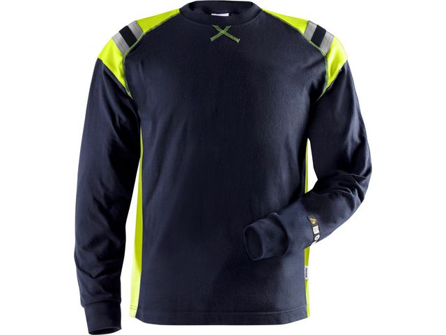 Långärmad T-shirt Flam 7072 Marin S