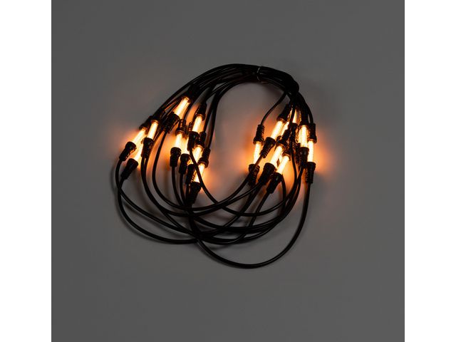 Ljusslinga 30 amber LED 9,57m svart