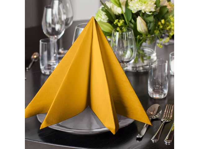 Servett TORK LinStyle gul 39x39cm 50/fp