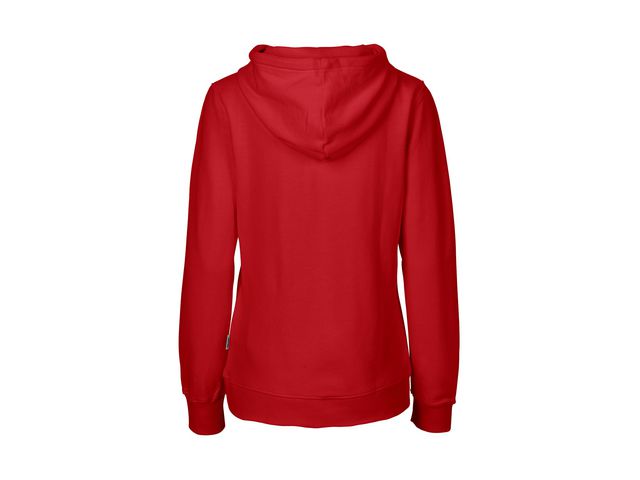 Hoodie zip NEUTRAL O83301 dam röd 2XL