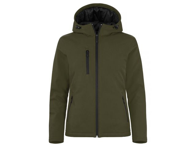 Softshelljacka CLIQUE dam dimgrön L