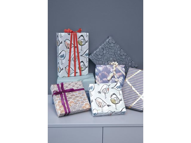 Presentpapper 57cmx154m Korall