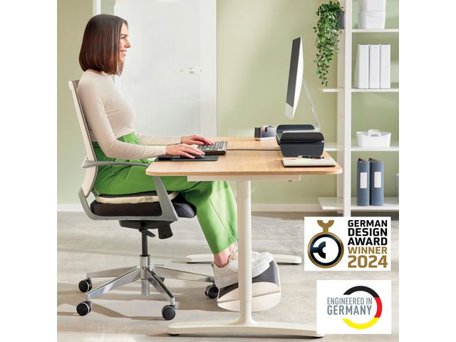 Fotstöd LEITZ Ergo Justerbart ljusgrå