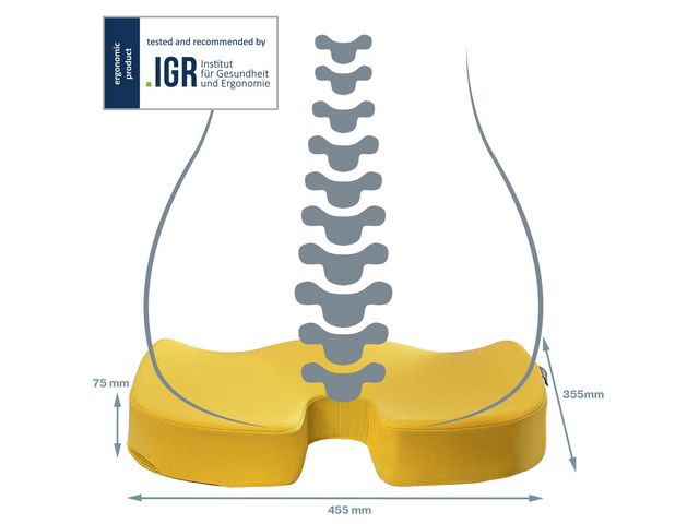 Sittkudde LEITZ Ergo Cosy gul