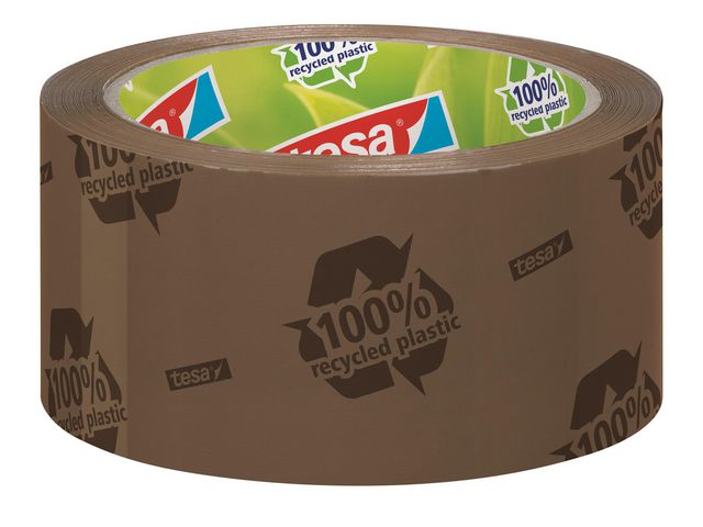 Packtejp TESA Eco Str.50mmx66m brun logo