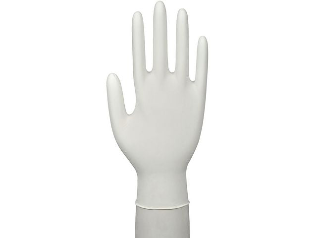 Nitrilhandske acc./pfri vit XS 100/fp