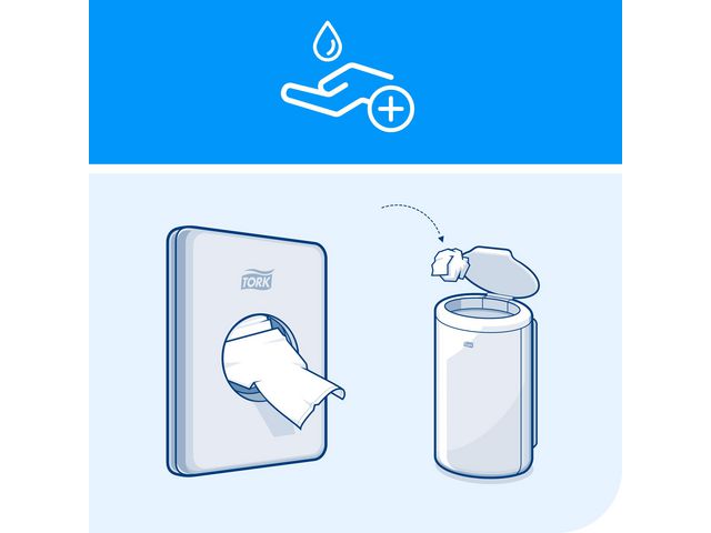 Sanitetspåshållare TORK B5 svart