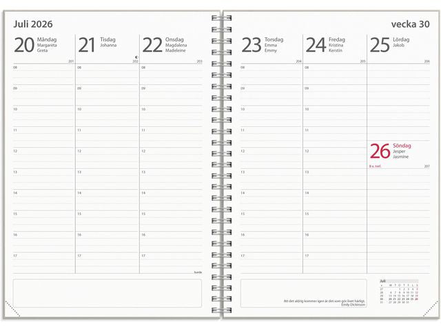 Kalender Study Story Blomma A5 25/26