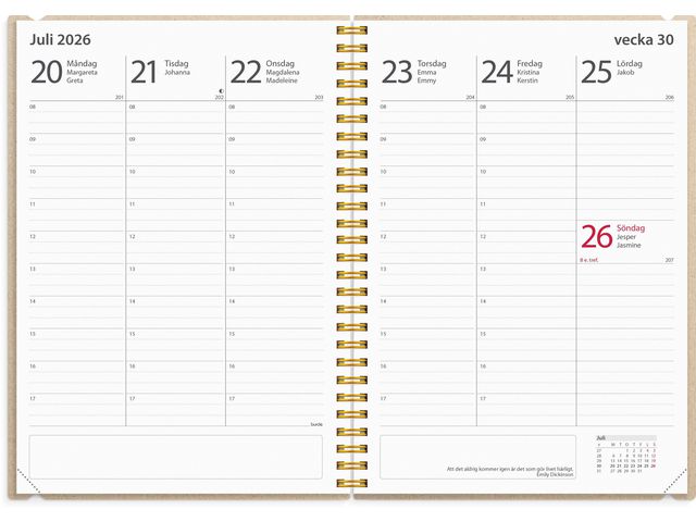 Kalender Study Story Rand A5 25/26