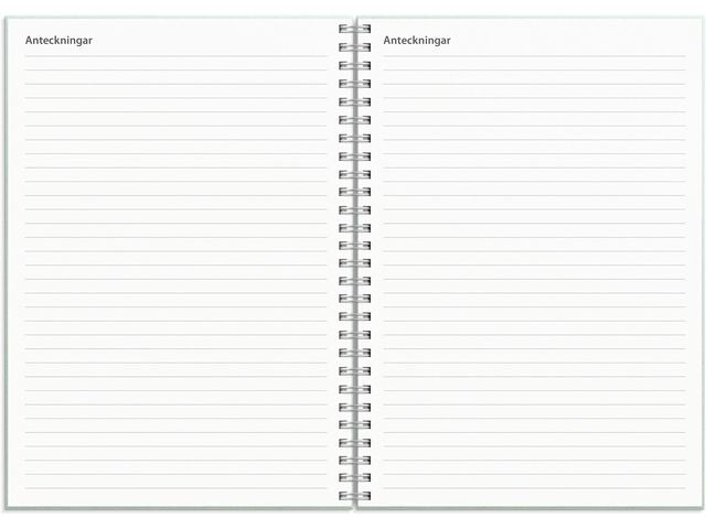 Kalender Study Textile grön A5 25/26