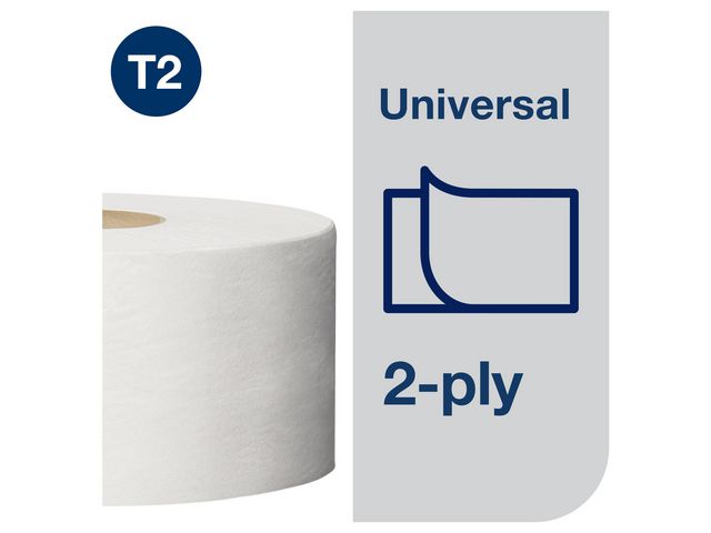 Toalettpapper TORK Uni T2 2-lag 12/fp