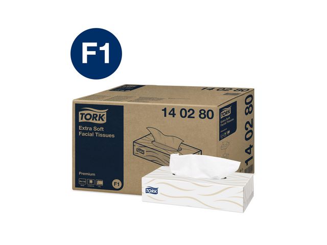 Dispenser TORK F1 ansiktsservett vit