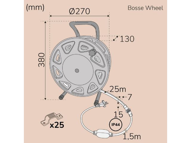 Arbetsbelysning LLITT Bosse Work 25m