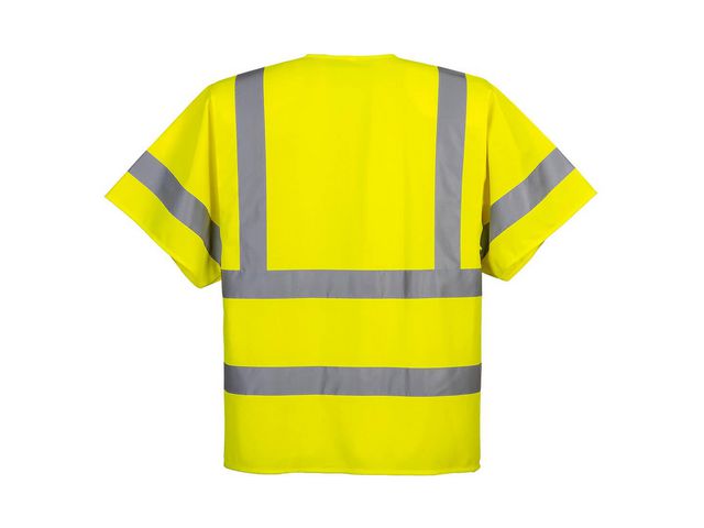 Varselväst zip PW C372 kl2/3 gul 3XL