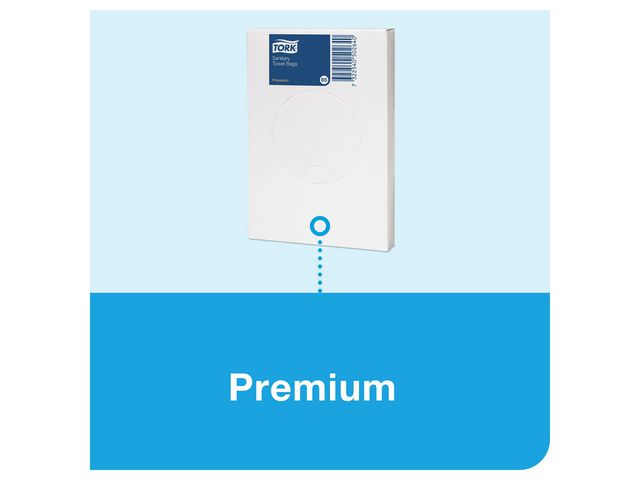 Sanitetspåshållare TORK B5 vit