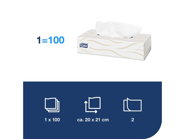 Ansiktsservett TORK Pre F1 100/fp