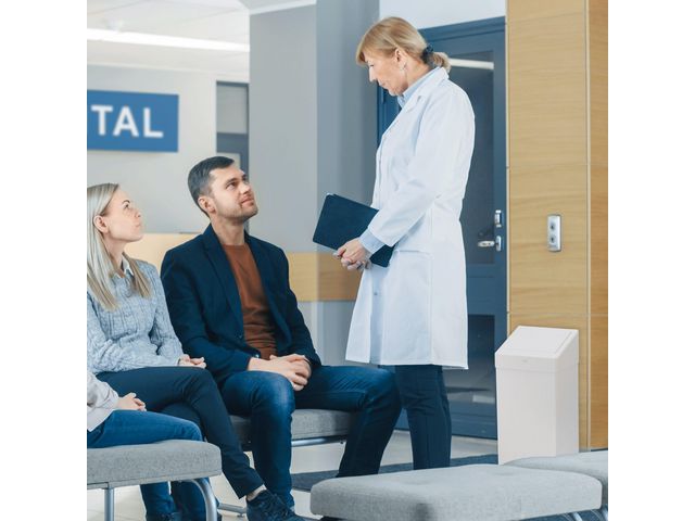 Papperskorg TORK vit 50L