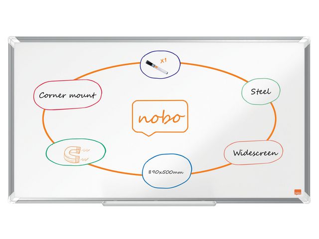 Whiteboard NOBO premium stål 40'