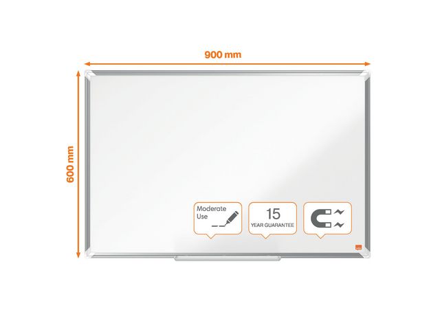 Whiteboard NOBO premium stål 90x60cm