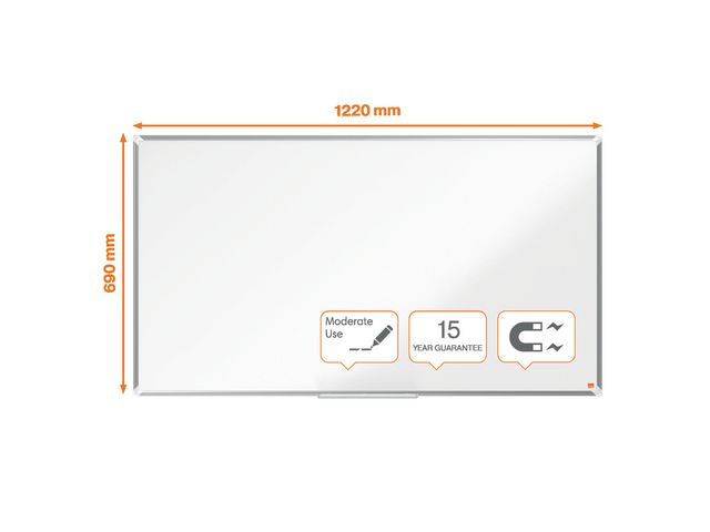 Whiteboard NOBO premium stål 55'