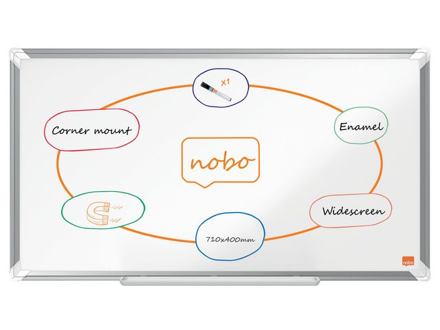Whiteboard NOBO premium emalj 32'