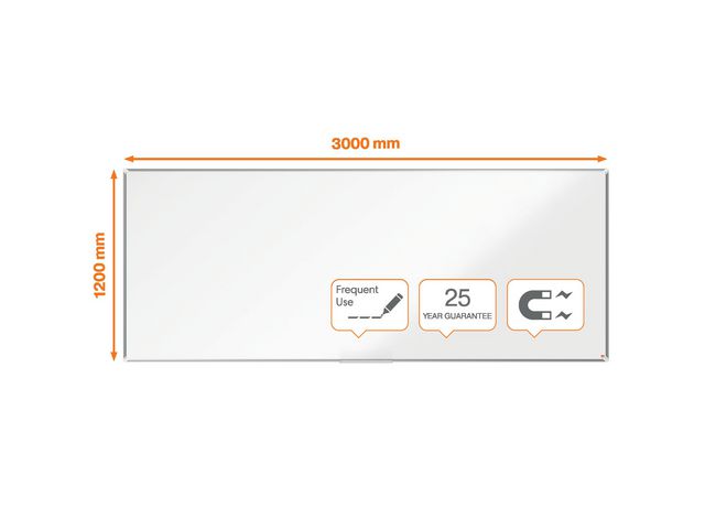 Whiteboard NOBO premium emalj 300x120cm