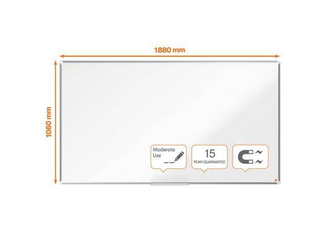 Whiteboard NOBO premium stål 85'