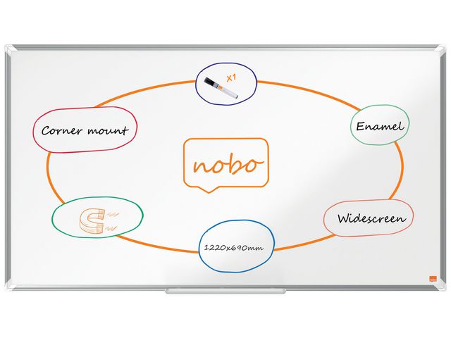 Whiteboard NOBO premium emalj 55'