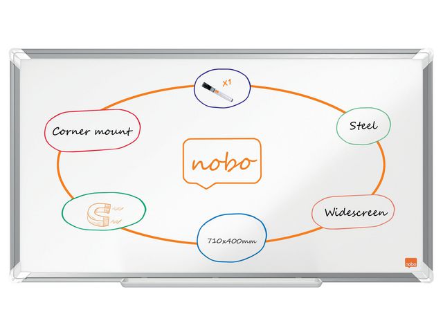Whiteboard NOBO premium stål 32'