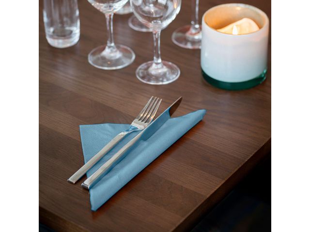 Servett TORK Lunch 2-lags ljusblå 200/fp