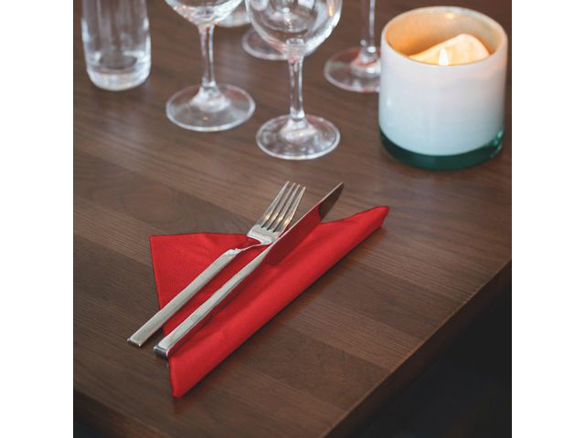 Servett TORK Lunch 2-lags röd 200/fp